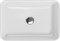 CERSANIT Раковина на столешницу CREA 50 RECTANGULAR 0 отв., цвет белый UM-CRE50/1-oc-RC