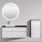BLACK&WHITE Мебель U907.1200 основной шкаф, Blum металлический ящик, керамогранит / раковина (1200x525x506) - фото 152096