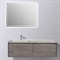 BLACK&WHITE Мебель U909.1500 основной шкаф, Hopper металлический ящик, кварцевая / раковина (1494x582x450) - фото 152121