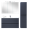 ORANS Мебель BC-4023-1000 основной шкаф, раковина, цвет: MFC061/MDF PU022 (1000x480x570) - фото 152223