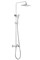 BOHEME Стойка для душа со смесителем VENTURO белый + хром BOHEME-378-W