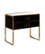 ARMADIART Тумба MONACO 100см  h74см  черная глянец  +  золото   под  раковину чашу - фото 153965