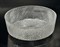 ARMADIART Раковина чаша круглая хрустальная серебро 39*12см - фото 154177