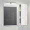 COMFORTY Зеркало-шкаф "Милан-90" белый глянец - фото 156299