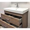 COMFORTY Тумба-умывальник Никосия-80Н дуб темный с раковиной Fest 80 COMFORTY 00-00007621
