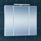 SANTA Зеркальный шкаф СаНта Стандарт 80 113011, цвет белый, с подсветкой - фото 158787