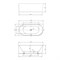 VINCEA Ванна акриловая VBT-402-1700L, 1700*800*580, цвет белый, левая, слив-перелив в комплекте, хром VBT-402-1700L