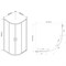 VINCEA Душевой уголок Garda VSQ-1G900CLB, 900*900, черный, стекло прозрачное VINCEA VSQ-1G900CLB