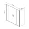 VINCEA Душевой уголок Garda VSR-1G28018CL, 1800*800, хром, стекло прозрачное VINCEA VSR-1G28018CL