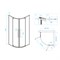 RGW SV-53B 900x900 Душевой уголок 06325399-14