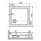 RGW STYLE 1000х1000 Душевой поддон квадратный акриловый 16180100-11