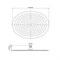 RGW 250x150 Верхний душ овальный SP-83 21148325-01