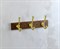Bronze de Luxe Forest  Планка с 3я крючками матовое золото Bronze de Luxe 10708G