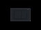 AQUATEK KDI-0000012 (001D) Панель смыва Черная матовая (клавиши квадрат) - фото 181090