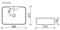CERAMICA NOVA Умывальник чаша накладная прямоугольная Element 480*370*130мм CN6033