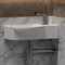 CERAMICA NOVA Умывальник подвесной прямоугольный  с крепежом (чаша слева, отверстие под смеситель справа) Element 400*220*120мм CN6039L - фото 182287 CERAMICA NOVA Умывальник подвесной прямоугольный  с крепежом (чаша слева, отверстие под смеситель справа) Element 400*220*120мм CN6039L - фото 182287