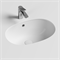 CERAMICA NOVA Умывальник овальный встраиваемый под столешницу Element 565*385*210мм, с крепежом и шаблоном для установки CN6044