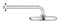 GROHE 26411000 Tempesta 210 Верхний душ с душевым кронштейном 286 мм, хром GROHE-26411000