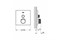 GROHE 29123000 Grohtherm SmartControl Внешняя часть термостатического смесителя на 1 выход, хром GROHE-29123000