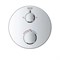 GROHE 24076000 Grohtherm Термостат для душа с переключателем на 2 положения ванна-душ, круглая розетка, хром GROHE-24076000