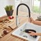 GROHE 31491000 Concetto Смеситель для кухни с профессиональной лейкой, хром/черный GROHE-31491000
