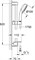GROHE 27928002 Tempesta New Cosmopolitan 100 Душевой гарнитур II, душевая штанга 600 мм, шланг 1750 мм, полочка, хром GROHE-27928002