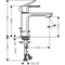 HANSGROHE 72517670 Rebris S смеситель для раковины 110, матовый черный 72517670