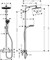 HANSGROHE Душевая система Hansgrohe Crometta S 240 1jet Showerpipe 27267000 27267000