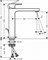 HANSGROHE Смеситель для раковины 190, со сливной гарнитурой Vernis Shape Hansgrohe 71562670, матовый черный 71562670