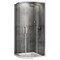 ABBER Душевой уголок  Schwarzer Diamant AG01080, размер 80x80 см, двери раздвижные, стекло 6 мм - фото 193070
