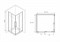 ABBER Душевой уголок  Schwarzer Diamant AG02100MH, размер 100x100 см, двери раздвижные, стекло 6 мм AG02100MH