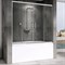 ABBER Шторка на ванну  Schwarzer Diamant AG57150, размер 150 см, двери раздвижные, стекло 6 мм - фото 193384