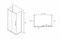 ABBER Душевой уголок  Schwarzer Diamant AG30120MH-S70M-S70M, размер 120x70 см, двери раздвижные, стекло 6 мм AG30120MH-S70M-S70M