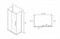 ABBER Душевой уголок  Schwarzer Diamant AG30150H-S75-S75, размер 150x75 см, двери раздвижные, стекло 6 мм AG30150H-S75-S75