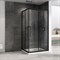 ABBER Душевой уголок  Schwarzer Diamant AG02129BH, размер 120x90 см, двери раздвижные, стекло 6 мм AG02129BH