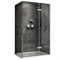 ABBER Душевой уголок  Zart AG08110-S81, размер 110x80 см, двери распашные, стекло 6 мм AG08110-S81 - фото 196023