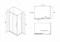 ABBER Душевой уголок  Schwarzer Diamant AG30120BH-S100B, размер 120x100 см, двери раздвижные, стекло 6 мм AG30120BH-S100B