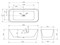 ABBER 160x75 Ванна акриловая, высота 58 см AB9331-1.6 L