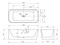 ABBER 160x75 Ванна акриловая, высота 58 см AB9331-1.6 R