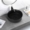 ABBER Раковина накладная  Bequem AC2103MB черная матовая, диаметр 40 см AC2103MB