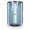 DETO Душевая кабина D01S LED, размер 100x100 см, профиль глянцевый хром, стекло матовое D01SLED