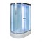 DETO Душевая кабина D272S LED R, размер 120x80 см, профиль глянцевый хром, стекло матовое D272SRLED