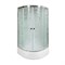 DETO Душевая кабина EM2790 стандартная, размер 90x90 см, профиль глянцевый хром, стекло с узором EM2790