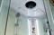 DETO Душевая кабина EM1511R LED, размер 110x80 см, профиль глянцевый хром, стекло с узором EM1511RLED