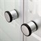 DETO Душевая кабина EM1512LN без крыши, размер 120x80 см, профиль глянцевый хром, стекло с узором EM1512LN