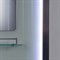 DETO Душевая кабина EM4515 LED, размер 150x85 см, профиль глянцевый хром, стекло с узором EM4515LED