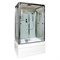 DETO Душевая кабина V1245, размер 120x90 см, профиль глянцевый хром, стекло прозрачное V1245