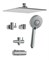 CERSANIT Душевая система NENO 5 режимов шланг 150 PVC A63477
