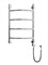 DVEEN Полотенцесушитель R 60/40 электрический 1"-1/2" К эл ТЭН справа, хром R 60/40 Электрический