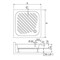 RGW Acryl Душевой поддон квадратный  B/CL-S, размер 90x90 см 16180199-51